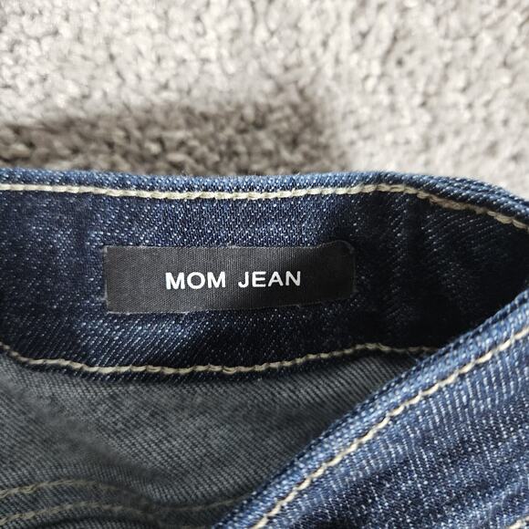 Judy Blue Jeans Womens 5 27 Dark Blue Mom Jean Fit Tapered Stretch High Rise - Picture 3 of 12